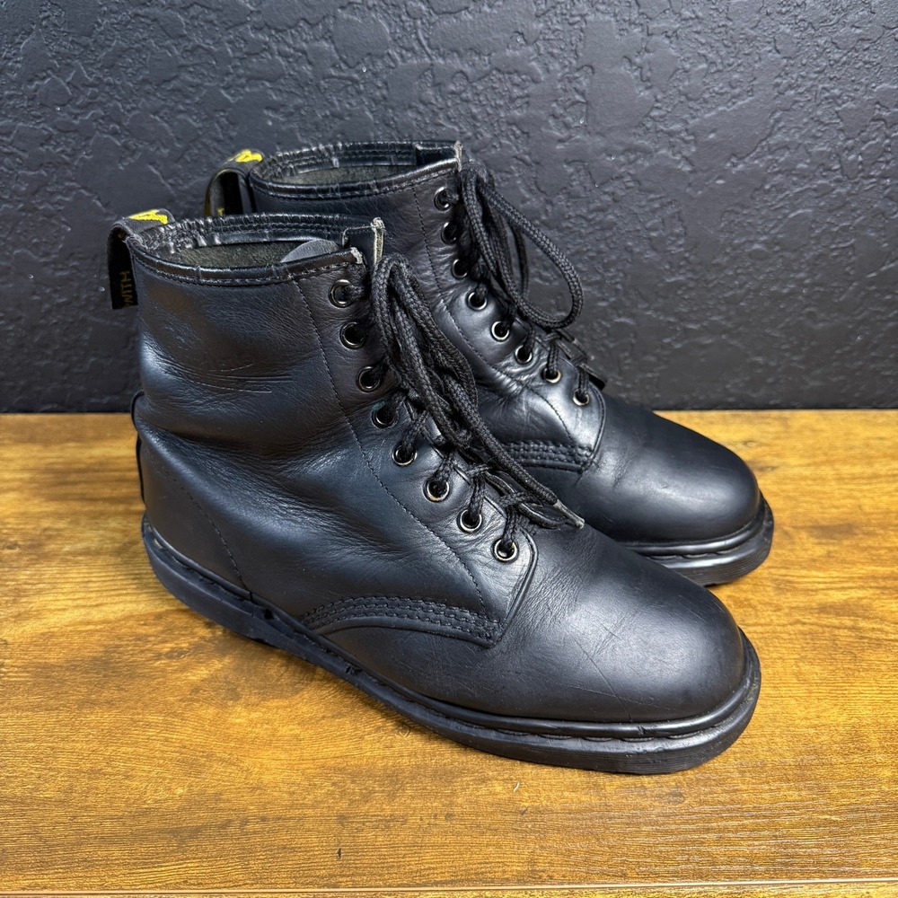 Dr. Martens 1460 Made in England Black Leather Boots Mens 7 Womens 8 UK 6